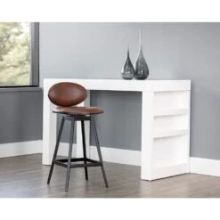 Ember Swivel Stool Bravo Cognac 9 Ember Swivel Stool Bravo Cognac -France and So Furniture 107066 5