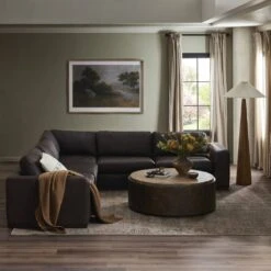 Ruger 3-Piece Sectional - Heirloom Cigar - Without Ottoman -France and So Furniture 107269 024 ESS d2a42184 d0e4 41c0 a0bb 3b34e0469afd