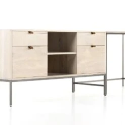 Troy Desk System - Dove Poplar -France and So Furniture 107323 003 DET 4