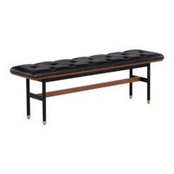 Staten Bench - Black -France and So Furniture 107612