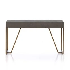 Oberyn Desk - Grey Shagreen 20 Oberyn Desk - Grey Shagreen -France and So Furniture 107640 008 BCK 1