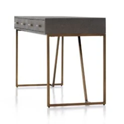 Oberyn Desk - Grey Shagreen 22 Oberyn Desk - Grey Shagreen -France and So Furniture 107640 008 DET 3