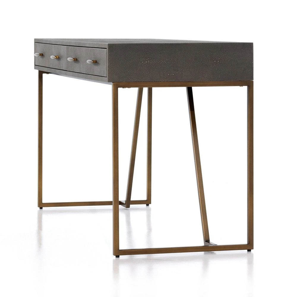 Oberyn Desk - Grey Shagreen 8 Oberyn Desk - Grey Shagreen - Image 8