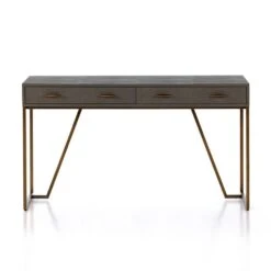 Oberyn Desk - Grey Shagreen
