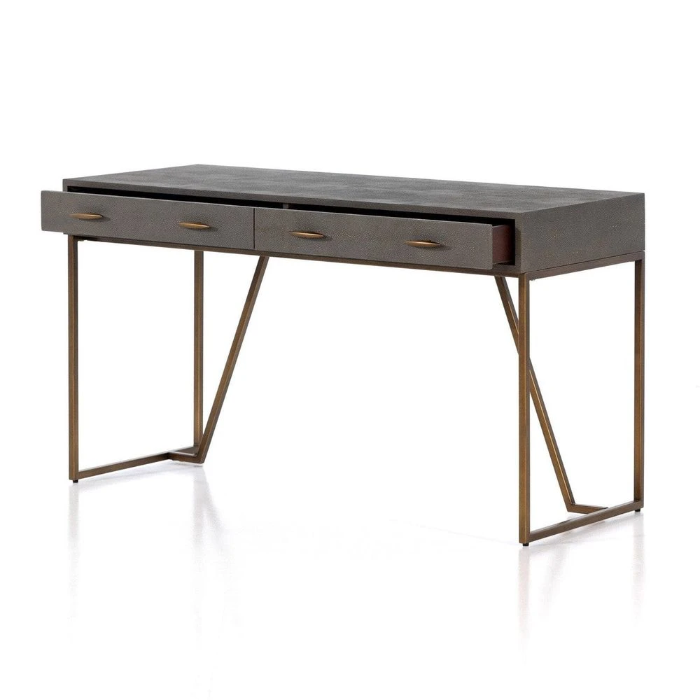 Oberyn Desk - Grey Shagreen 9 Oberyn Desk - Grey Shagreen - Image 9