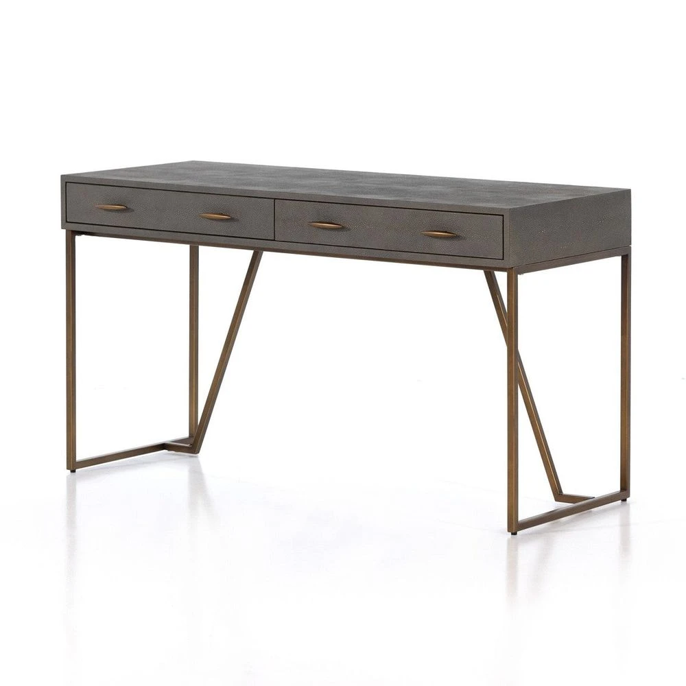 Oberyn Desk - Grey Shagreen 2 Oberyn Desk - Grey Shagreen - Image 2