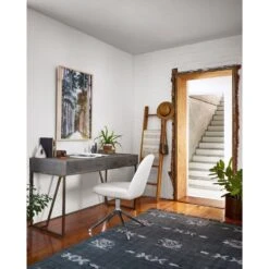 Oberyn Desk - Grey Shagreen 28 Oberyn Desk - Grey Shagreen -France and So Furniture 107640 008 ROM 1