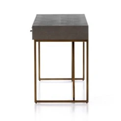 Oberyn Desk - Grey Shagreen 17 Oberyn Desk - Grey Shagreen -France and So Furniture 107640 008 SID 1