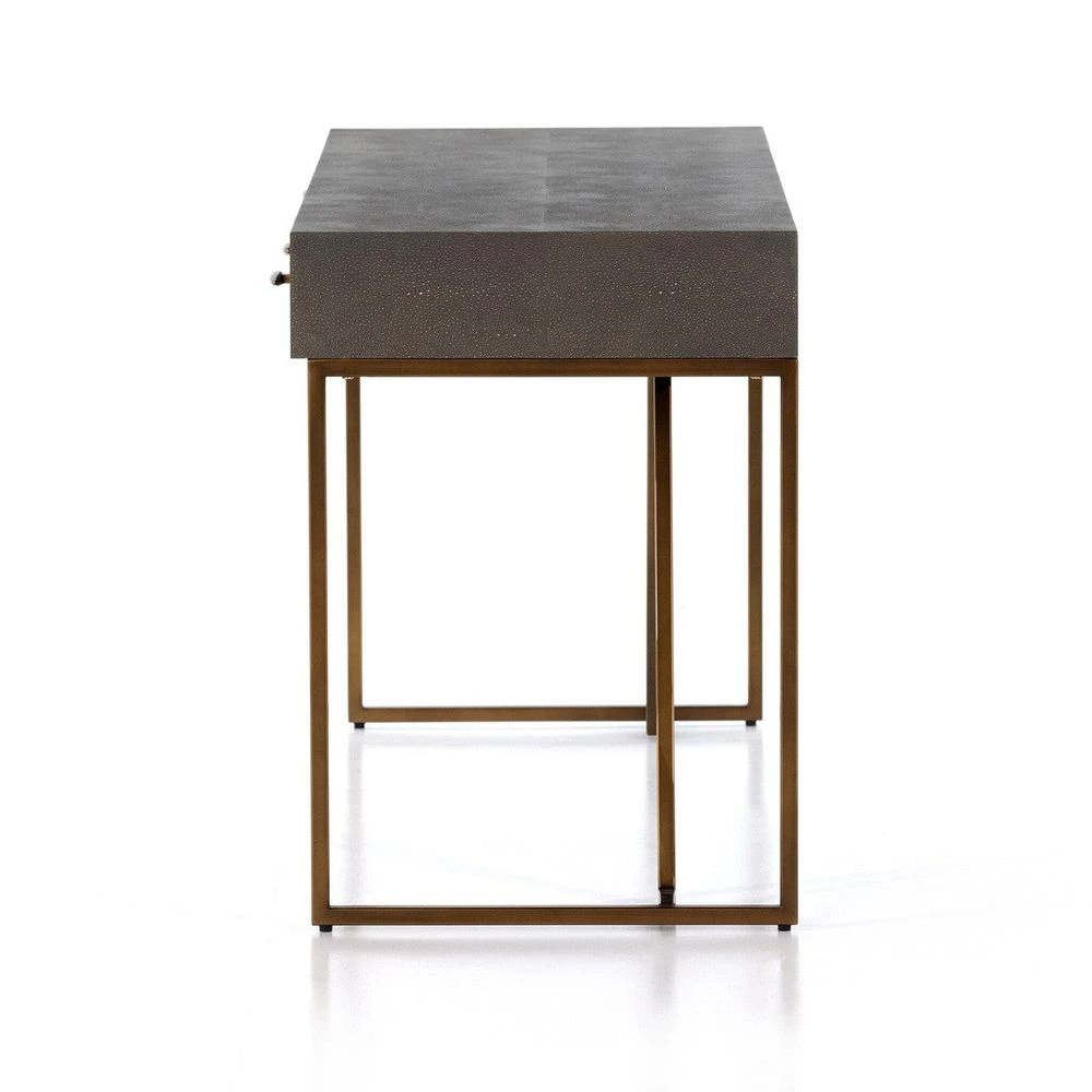 Oberyn Desk - Grey Shagreen 3 Oberyn Desk - Grey Shagreen - Image 3