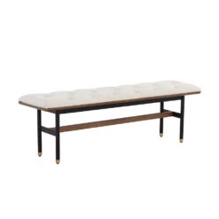 Staten Bench - Black -France and So Furniture 108207