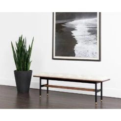 Staten Bench - Black -France and So Furniture 108207 5