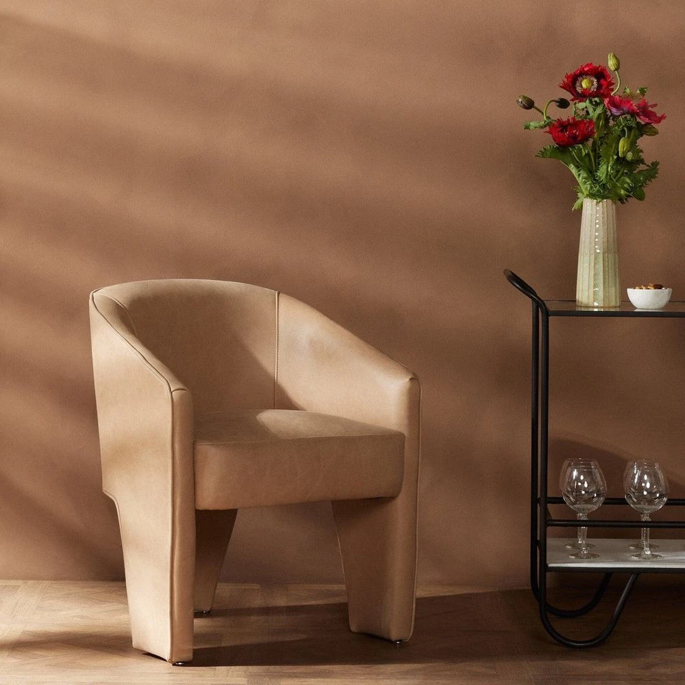 Faith Dining Chair - Palermo Nude 2 Faith Dining Chair - Palermo Nude - Image 2