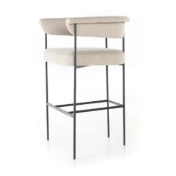 Soraya Bar Stool - Light Camel -France and So Furniture 108498 001 DET 1