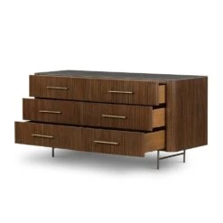 Magdalena 6 Drawer Dresser - Terra Brown Oak 19 Magdalena 6 Drawer Dresser - Terra Brown Oak -France and So Furniture 108725 001 OPN 1