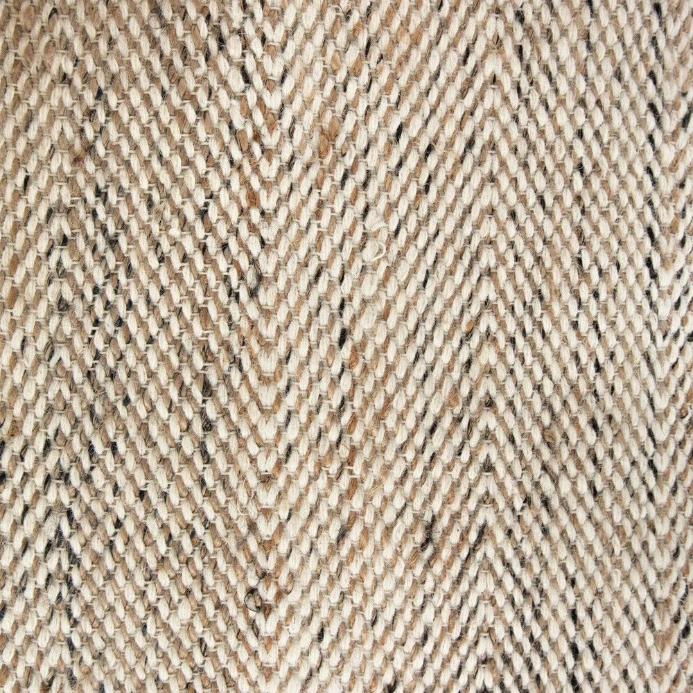 Eowyn Pouf-Set Heathered Wool - Eowyn Natural, Black 4 Eowyn Pouf-Set Heathered Wool - Eowyn Natural, Black - Image 4