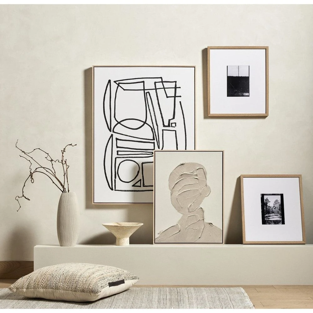 Eowyn Pouf-Set Heathered Wool - Eowyn Natural, Black 8 Eowyn Pouf-Set Heathered Wool - Eowyn Natural, Black - Image 8