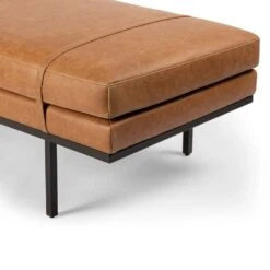 Proctor Accent Bench - Palermo Cognac -France and So Furniture 108840 005 DET 2