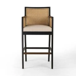 Thayer Cane Bar Stool - Savile Flax