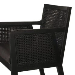 Thayer Cane Bar + Counter Stool - Bar Stool - Brushed Ebony - Sonoma Black 17 Thayer Cane Bar + Counter Stool - Bar Stool - Brushed Ebony - Sonoma Black -France and So Furniture 109035 019 DET 1