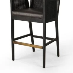 Thayer Cane Bar + Counter Stool - Bar Stool - Brushed Ebony - Sonoma Black 15 Thayer Cane Bar + Counter Stool - Bar Stool - Brushed Ebony - Sonoma Black -France and So Furniture 109035 019 DET 2