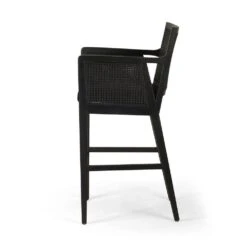 Thayer Cane Bar + Counter Stool - Bar Stool - Brushed Ebony - Sonoma Black 14 Thayer Cane Bar + Counter Stool - Bar Stool - Brushed Ebony - Sonoma Black -France and So Furniture 109035 019 SID 1