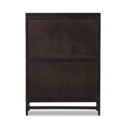 Spencer Bar Cabinet - Black W/ Black Wash Mango 31 Spencer Bar Cabinet - Black W/ Black Wash Mango -France and So Furniture 109084 004 BCK 1