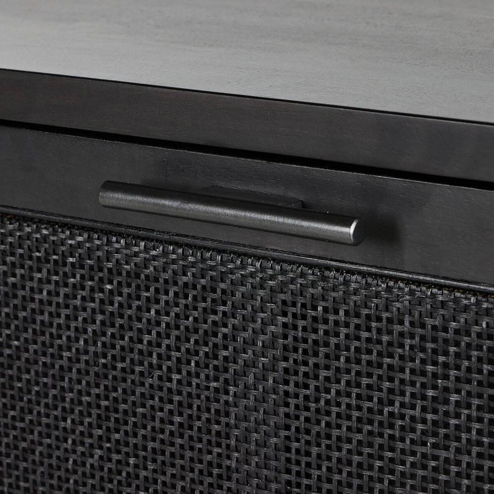 Spencer Bar Cabinet - Black W/ Black Wash Mango 16 Spencer Bar Cabinet - Black W/ Black Wash Mango - Image 16