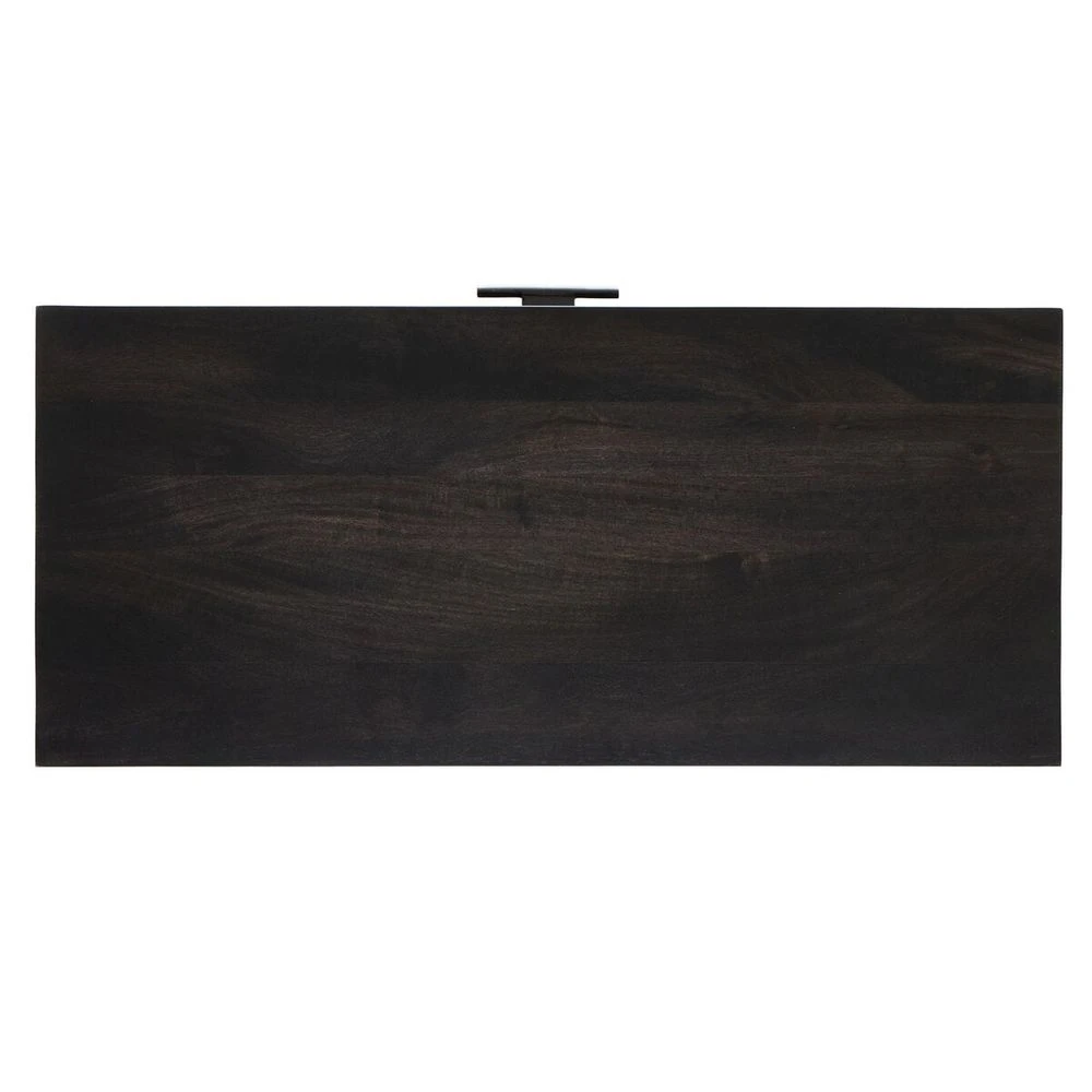 Spencer Bar Cabinet - Black W/ Black Wash Mango 15 Spencer Bar Cabinet - Black W/ Black Wash Mango - Image 15