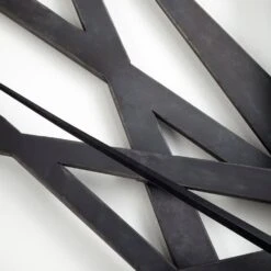 Numeral Clock Wall Art - Rustic -France and So Furniture 10948 2 lg