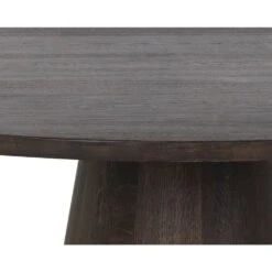Elina Dining Table - Round - Brown Oak - 54" -France and So Furniture 111023 6