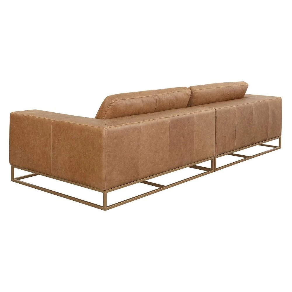 Ira Leather Sofa - Camel 5 Ira Leather Sofa - Camel - Image 5