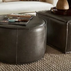 Lusso / Pouf - Grey 14 Lusso / Pouf - Grey -France and So Furniture 11449 4 lg