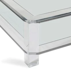 Surrey Square Cocktail - Large -France and So Furniture 115125 2 surrey acrylic glass large cocktail table