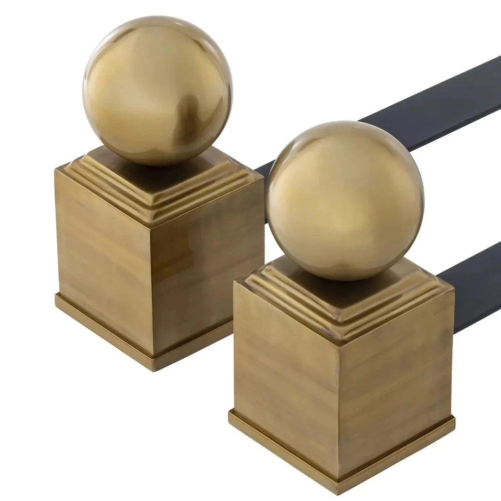 Viviers Andiron Set Of 2 6 Viviers Andiron Set Of 2 - Image 6