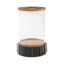 Reed Tabletop Hurricane Designed By J. Kent Martin | Dark Brushed Mango