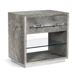 Vernet Bedside Chest - Clear