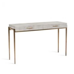 Leander Desk / Console - Brass
