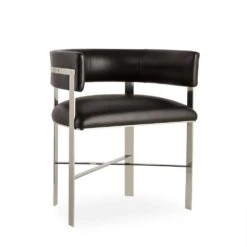 Kelly Hoppen Art Dining Chair - Black Leather - Set Of 6 11 Kelly Hoppen Art Dining Chair - Black Leather - Set Of 6 -France and So Furniture 1402060 Angle Image 0479c3b7 1bd9 4ffb 9564 1e0770fd3794