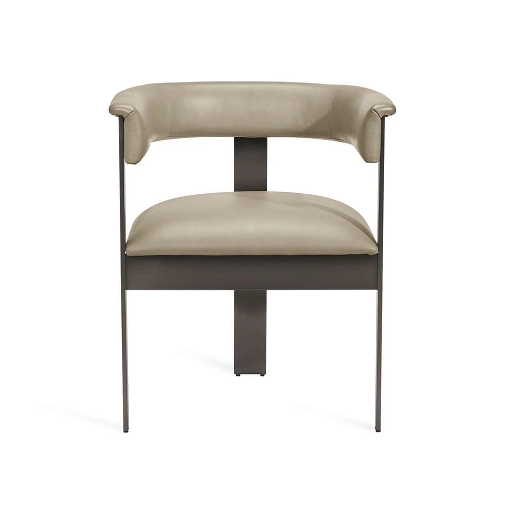 DARCY DINING CHAIR - TAUPE/ GRAPHITE 1 DARCY DINING CHAIR - TAUPE/ GRAPHITE