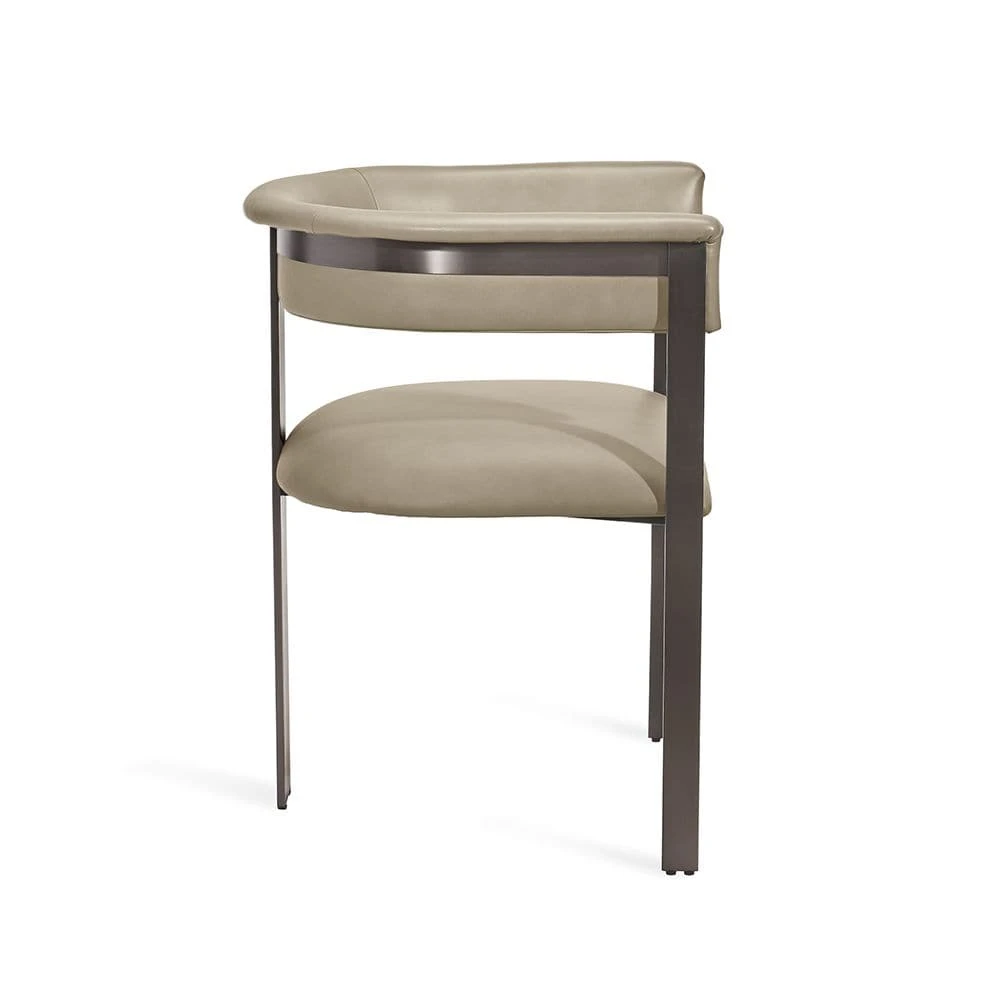 DARCY DINING CHAIR - TAUPE/ GRAPHITE 2 DARCY DINING CHAIR - TAUPE/ GRAPHITE - Image 2