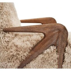 Angelica Lounge Chair - Morel Taupe 5 Angelica Lounge Chair - Morel Taupe -France and So Furniture 149938 3