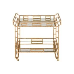 Odeon Gold Bar Cart -France and So Furniture 153c81f7de651233422e5e8a21c7f1cf75673c43