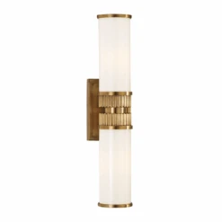 Harper 2 Light Bath Bracket Aged Brass
