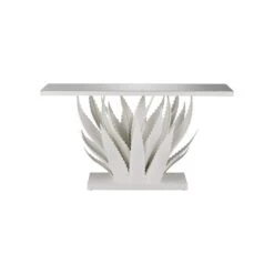 Agave White Console Table -France and So Furniture 173bda5d831bb990d84ef7d5933a7db00f2d4ab1
