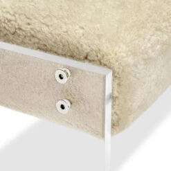 Aiden Shearling Bench -France and So Furniture 179076 2 aiden acrylic cream shearling bench