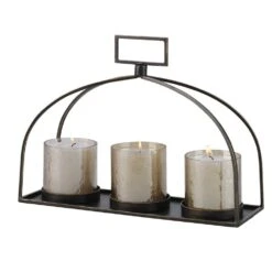 Riad Triple Candleholder -France and So Furniture 18040 4