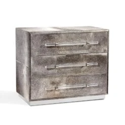 Vernet 3 Drawer Chest - 36"W - Clear