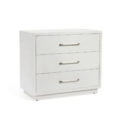 Cassius 3 Drawer Chest - White