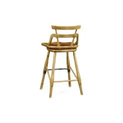 Oak Bar Stool With Studded Leather Seat -France and So Furniture 18b607babe11273741df91e10c105cc683dd9e4f full