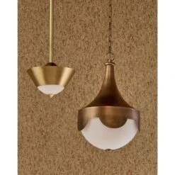 Pasha Brass Pendant -France and So Furniture 1a1684c9f54e11d89b41689de639db47d1dcdbd8